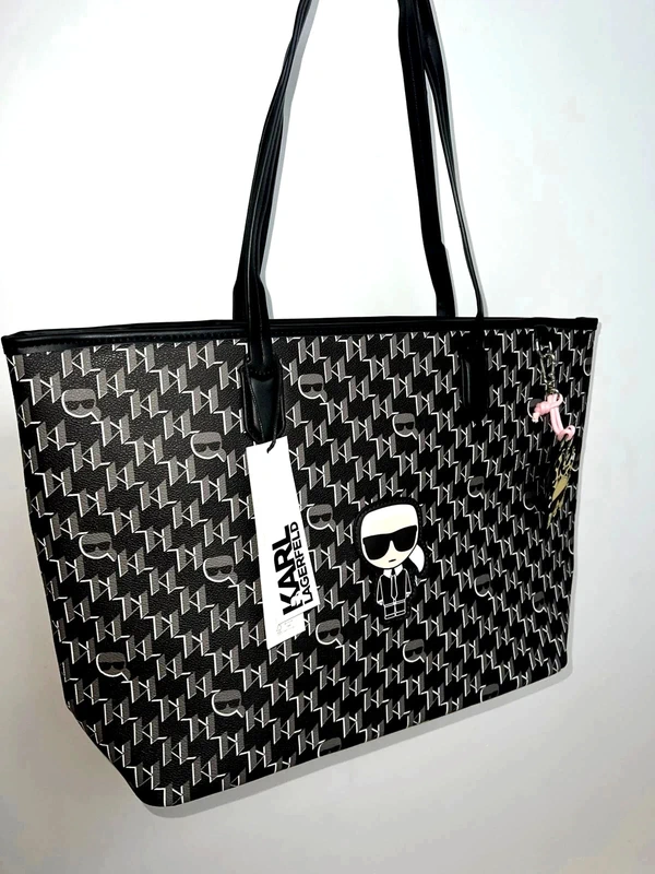 Karl Lagerfeld Monogram Tote Bag